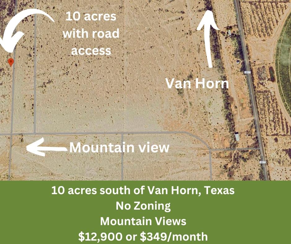 10 Acres for Sale in Van Horn, Texas