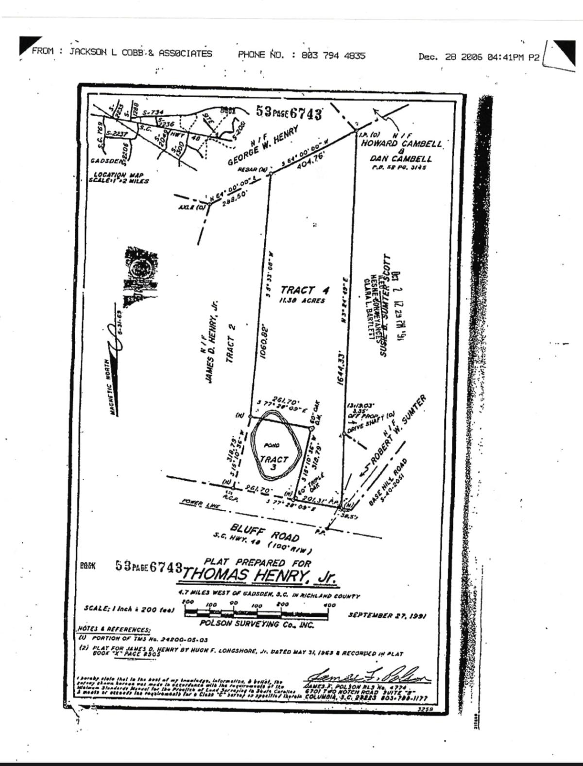 Land for sale in South Carolina