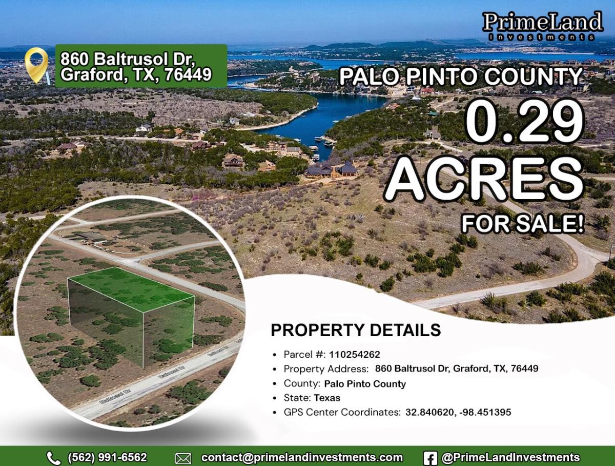 0.29 Acres for Sale in Graford, Texas