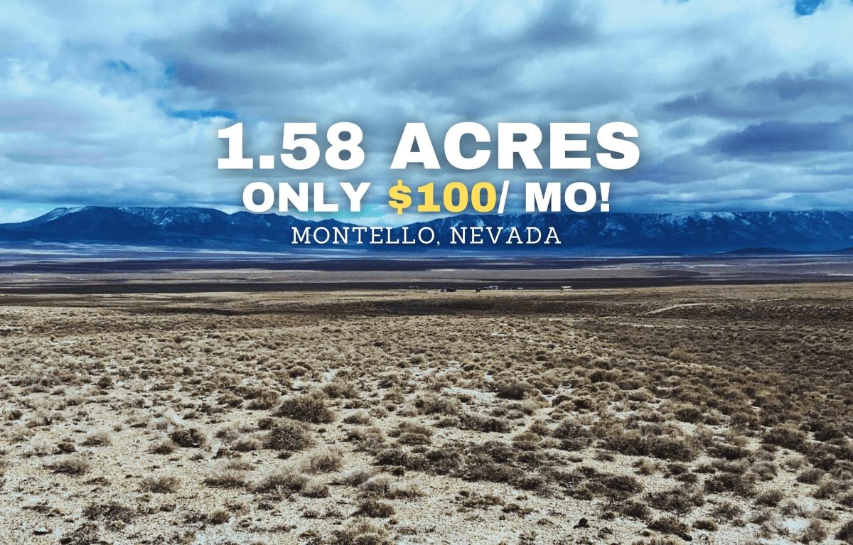1.58 Acres for Sale in Montello, Nevada