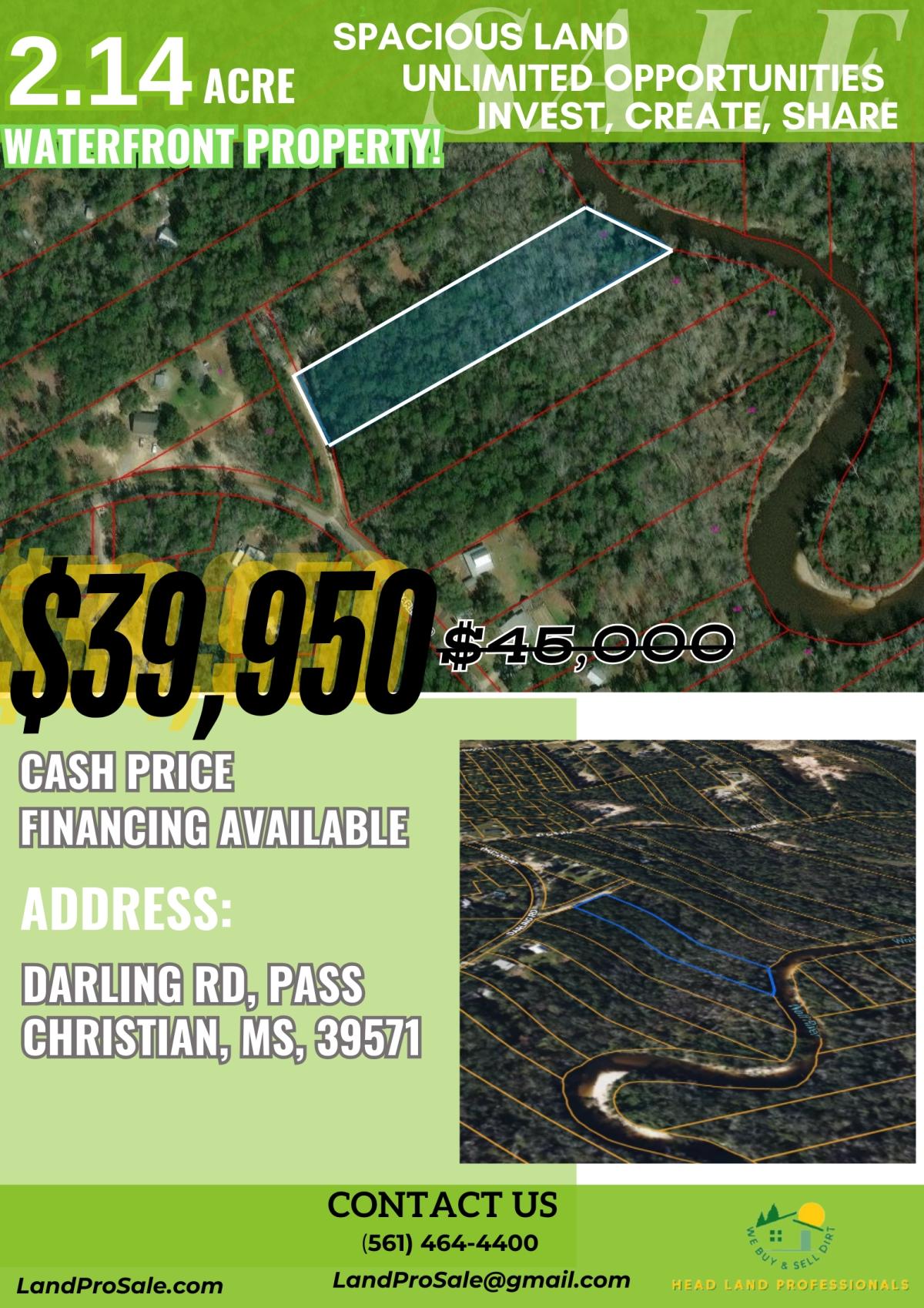 2.14 Acres for Sale in Pass Christian, Mississippi
