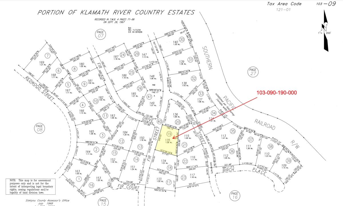 1.08 Acres for Sale in Hornbrook, California