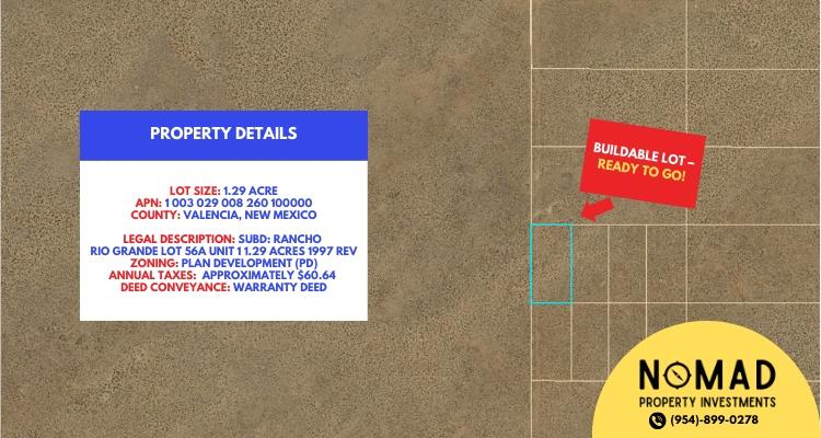 1.29 Acres for Sale in Belen, New Mexico