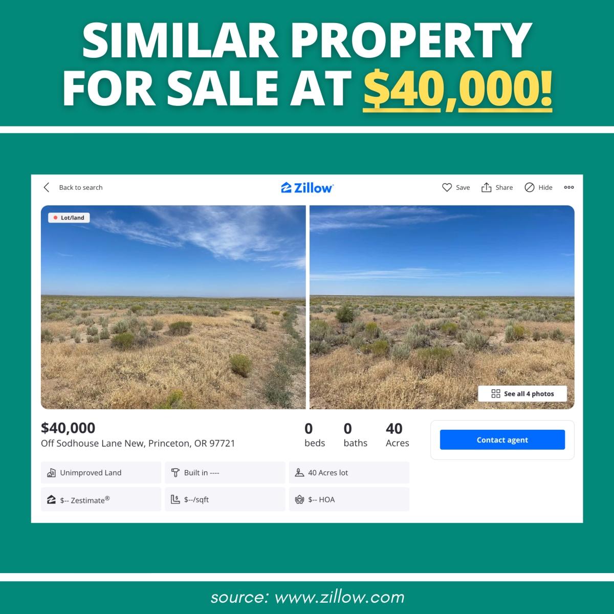 40 Acres for Sale in Jordan Valley, Oregon